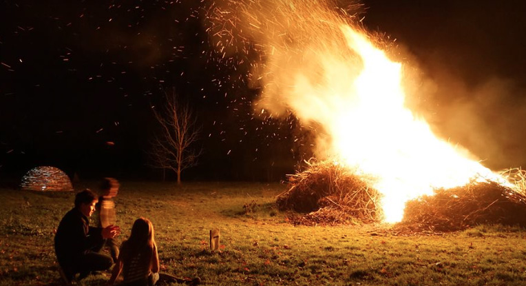 Bonfire party closes Out of Nature