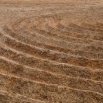 Julian Meredith's land art. Photo by Andrew Legge